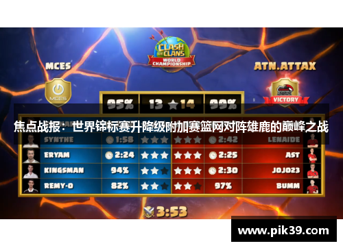 焦点战报：世界锦标赛升降级附加赛篮网对阵雄鹿的巅峰之战